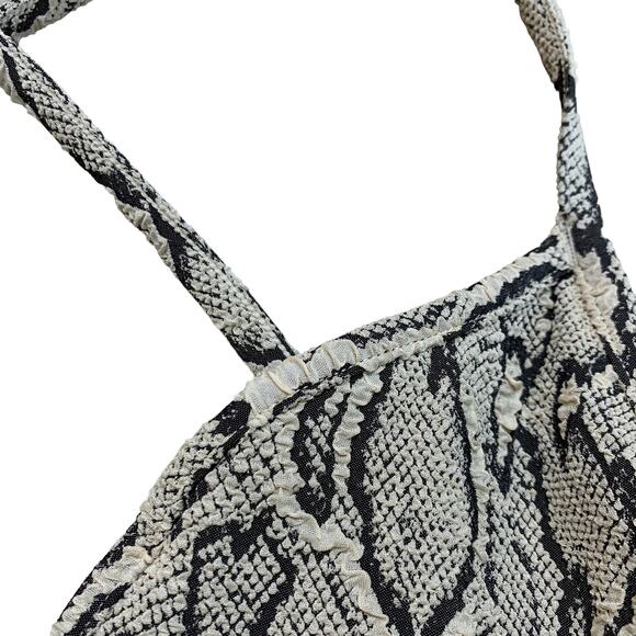 Seafolly Snakeskin Textured Bikini Bathing Suit Swim Beach Pool Summer Size 6/8 - Picture 4 of 7